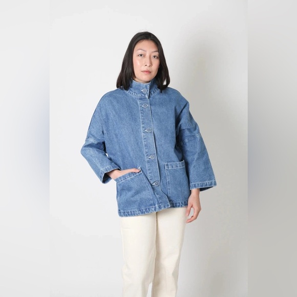 Gravel & Gold Marram Jacket in Yuba Denim Wash size 2 or Medium - Picture 5 of 8